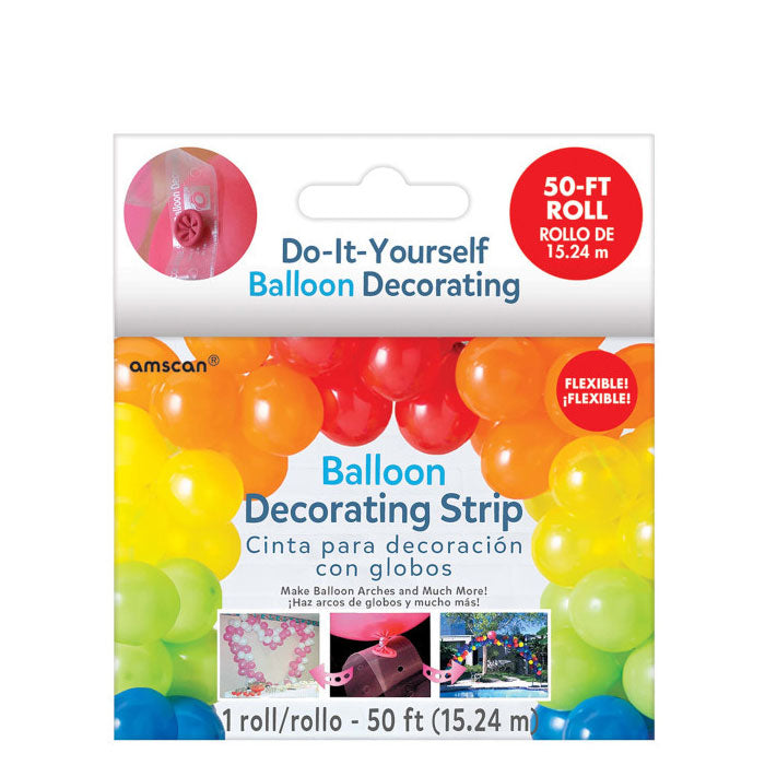 Clear Balloon Decorating Strip 50ft Balloons & Streamers - Party Centre