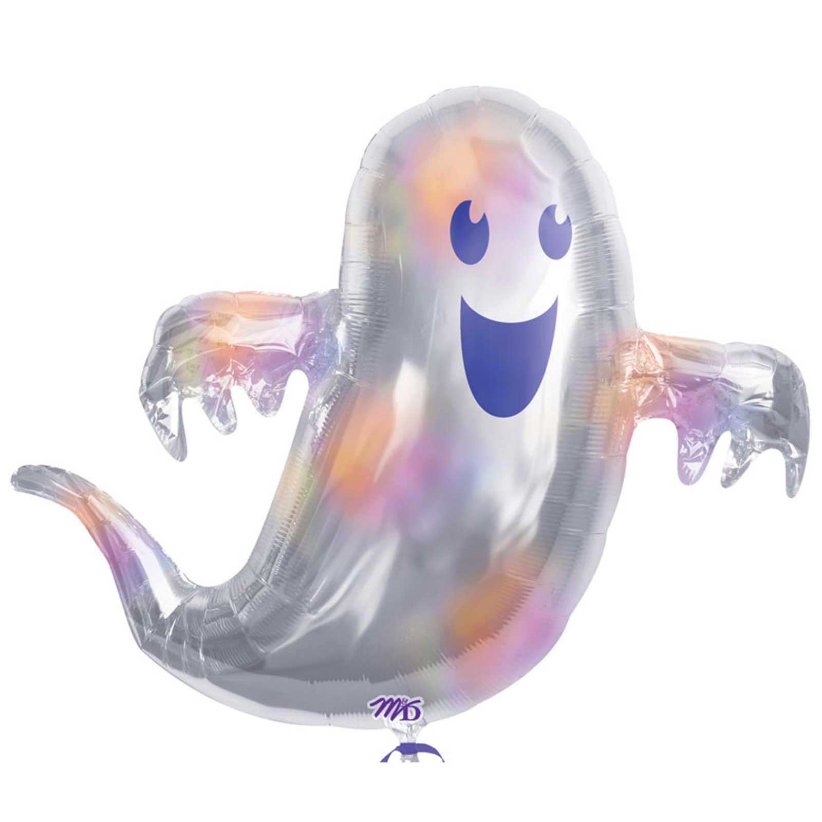 Holographic Ghost Supershape Balloon 37 x 27in Balloons & Streamers - Party Centre