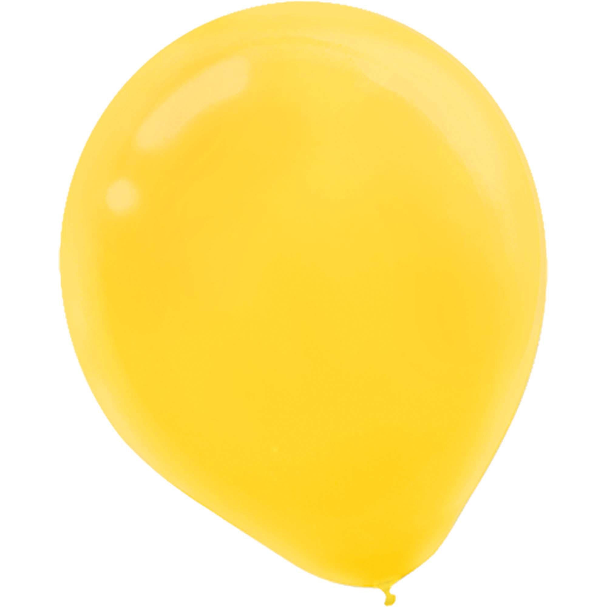 Yellow Sunshine Latex Balloons 5in, 50pcs Balloons & Streamers - Party Centre