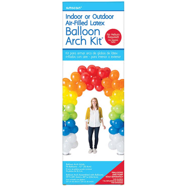 99in x 89in Assembled Balloon Arch Kit Balloons & Streamers - Party Centre