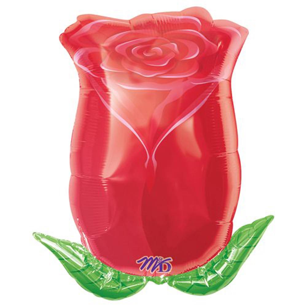 Rose Bud Foil Balloon 18in Balloons & Streamers - Party Centre