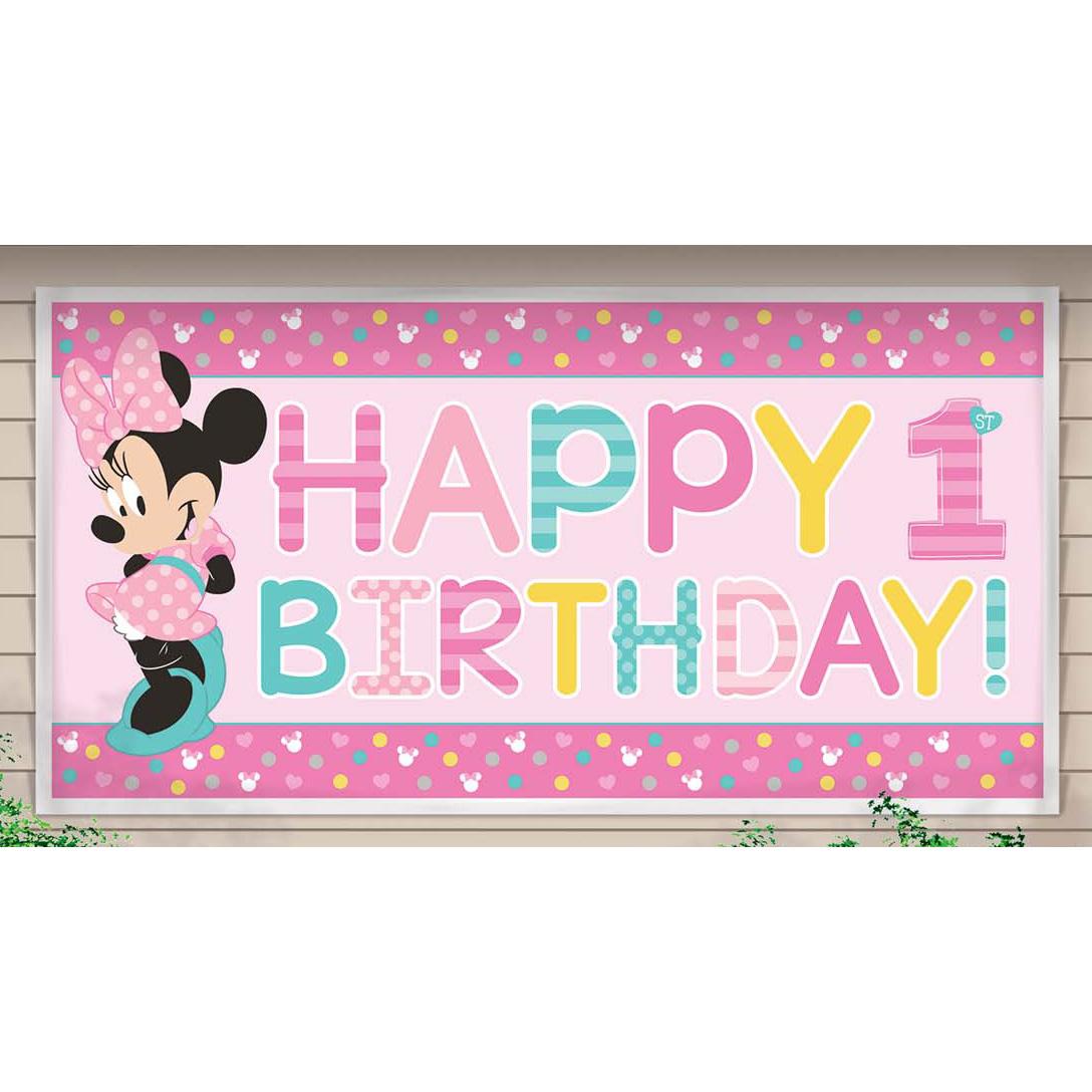 Minnie's Fun To Be One Giant Banner Decorations - Party Centre