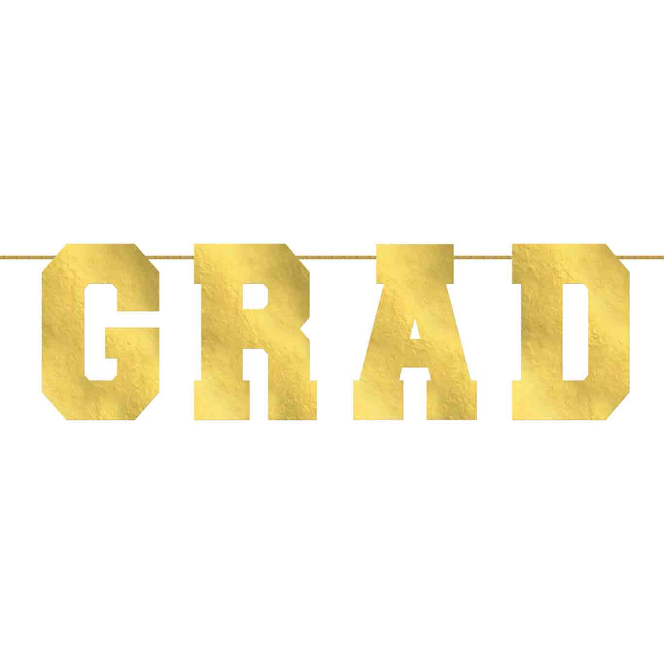 Grad Oversized Collegiate Letter Banner 12ft x 15in