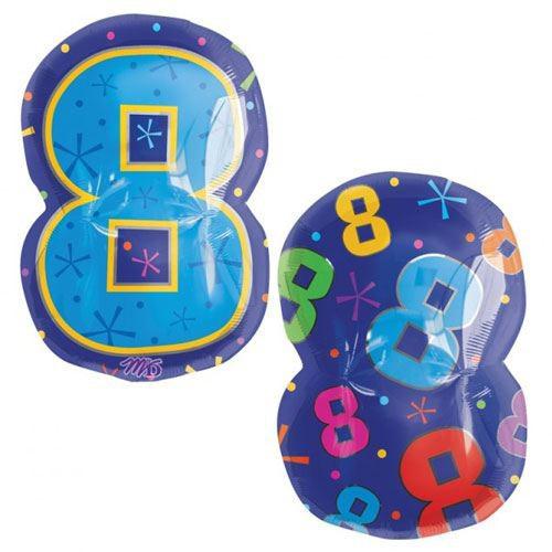 8 Multi-Color Foil Balloon 114cm Balloons & Streamers - Party Centre