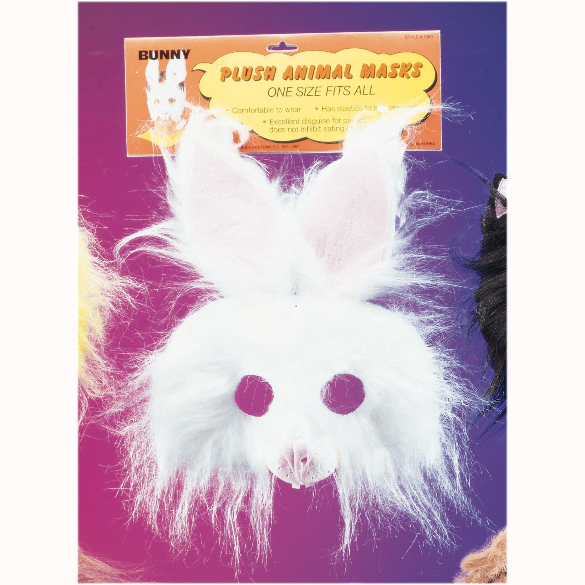 Plush Bunny Mask Costumes & Apparel - Party Centre