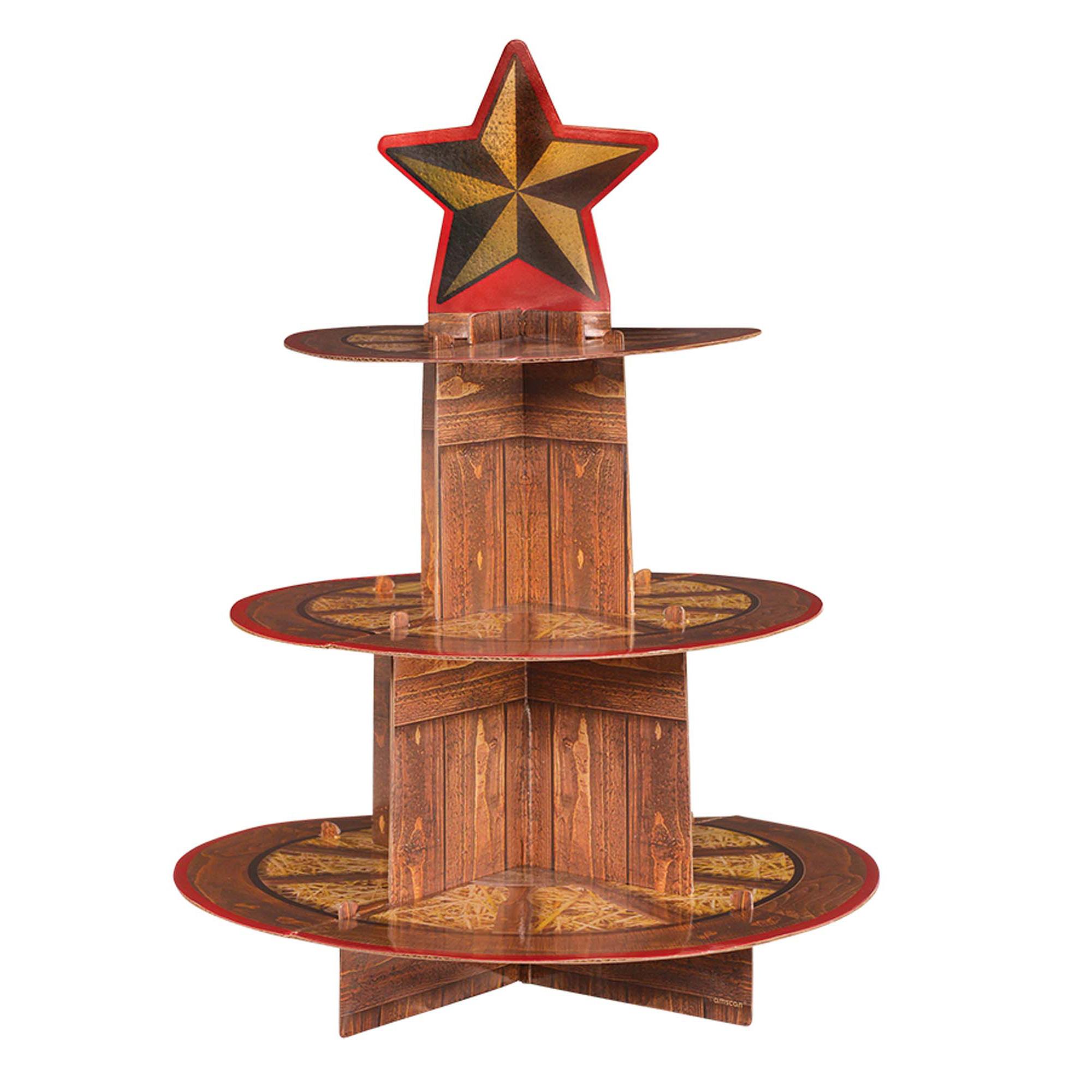 Western Treat Stand Cardboard Party Accessories - Party Centre
