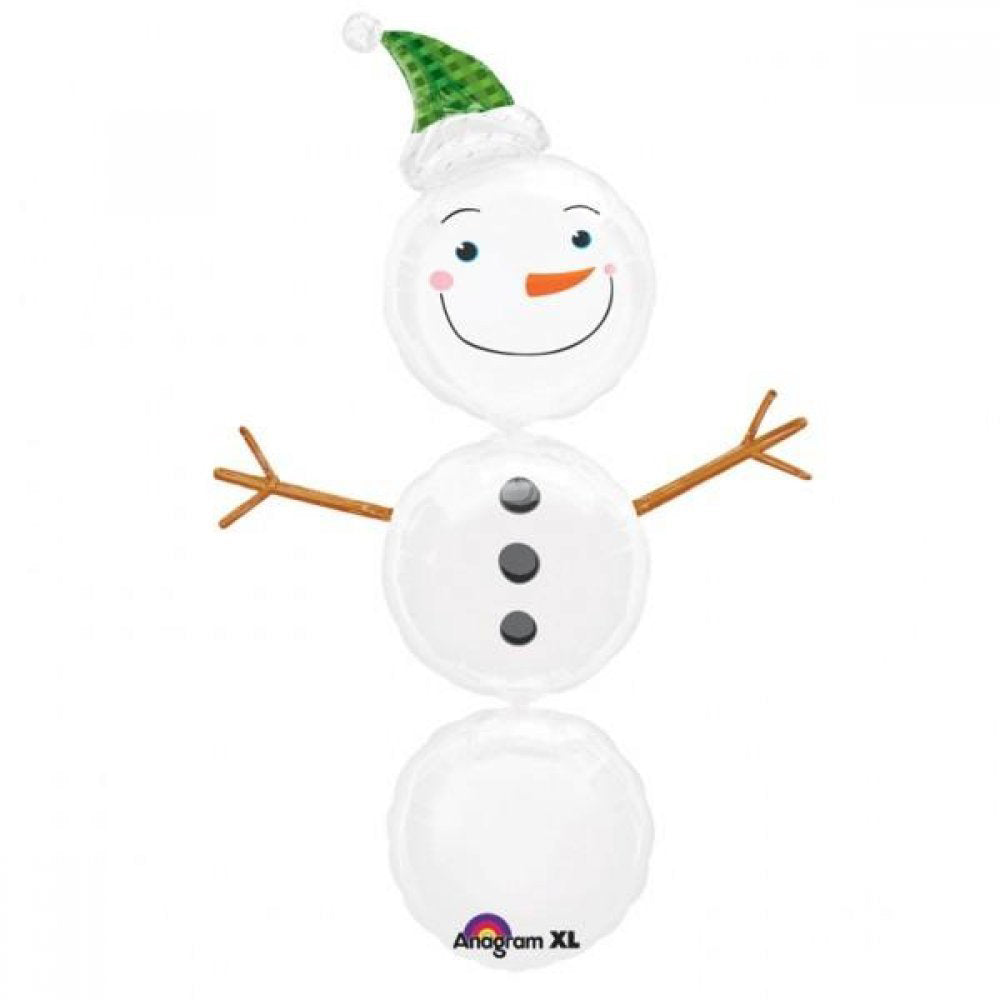 Snowman Multi Balloon 50in Balloons & Streamers - Party Centre