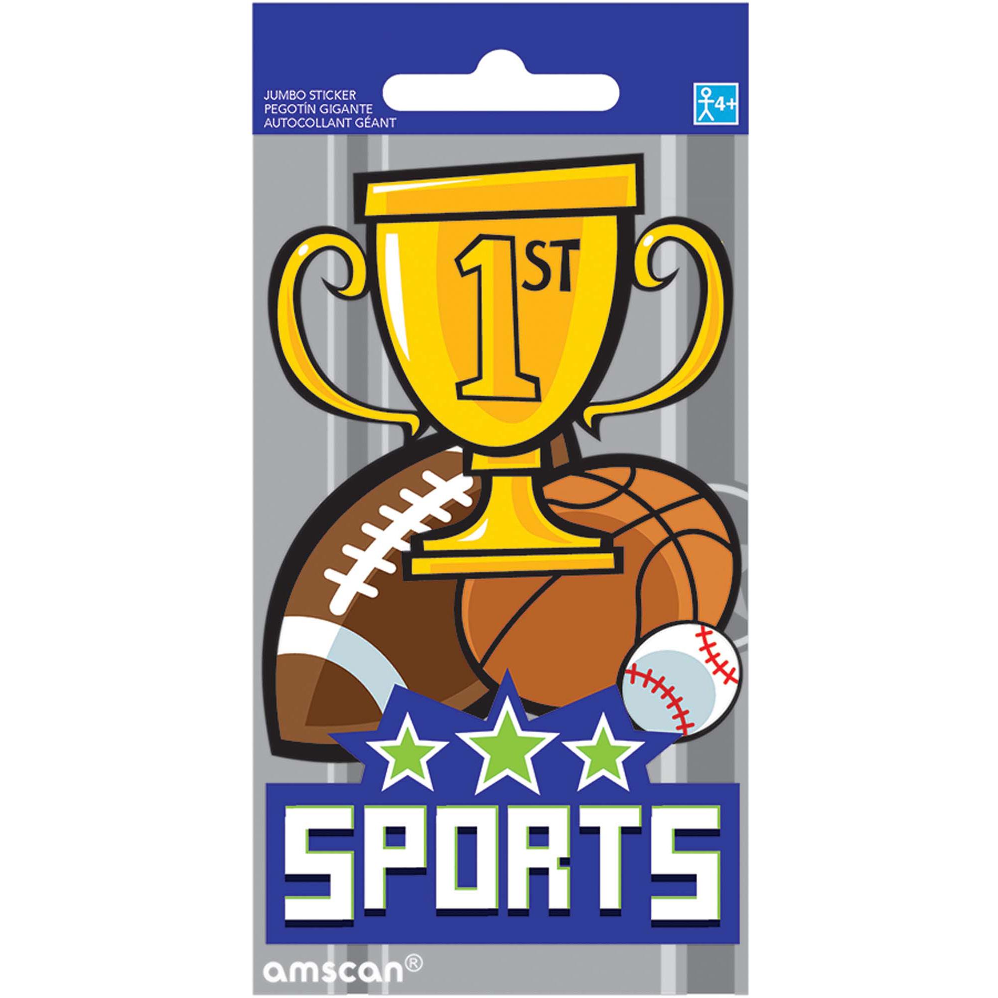 Sports Jumbo Sticker Party Favors - Party Centre