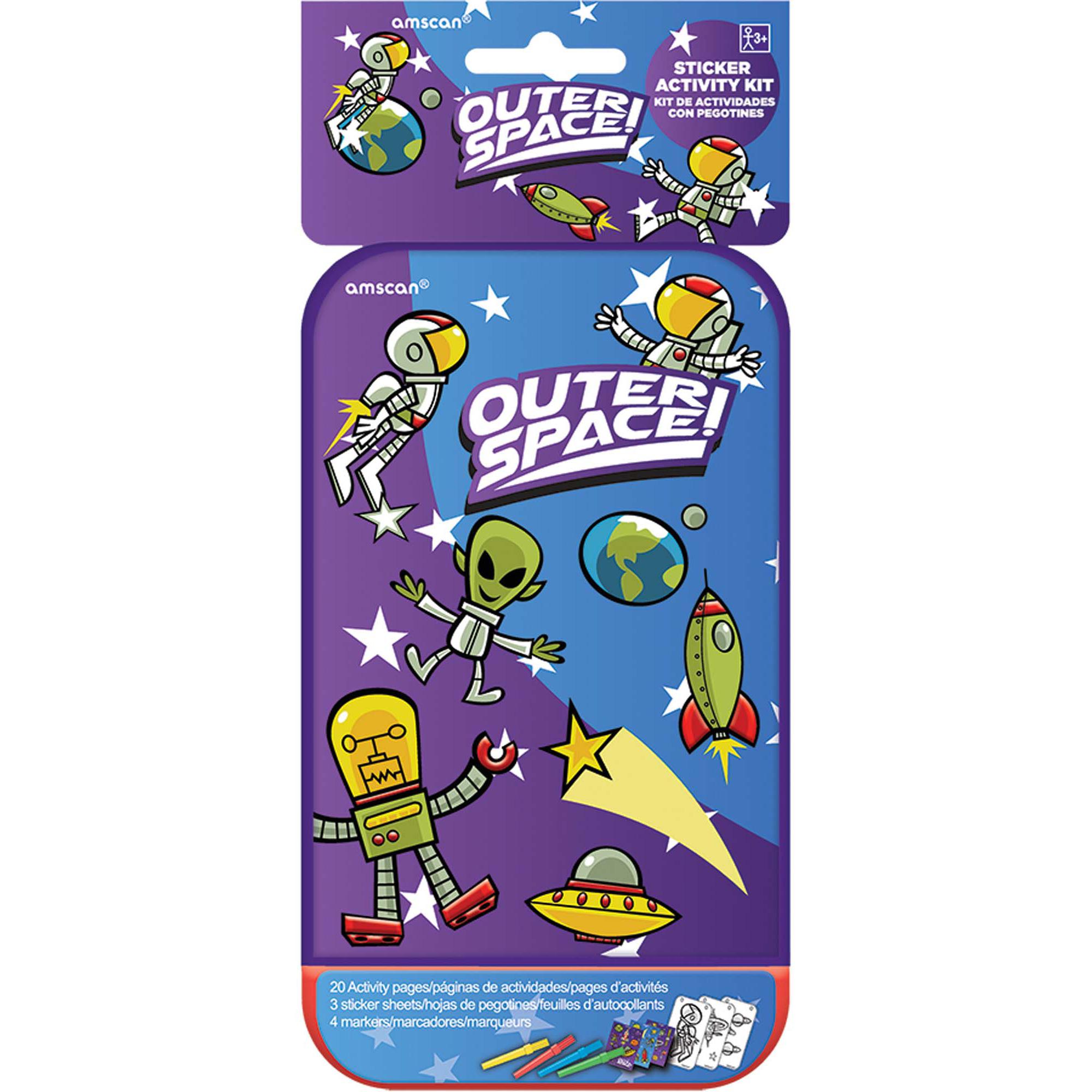 Outerspace Sticker Activity Kit Party Favors - Party Centre