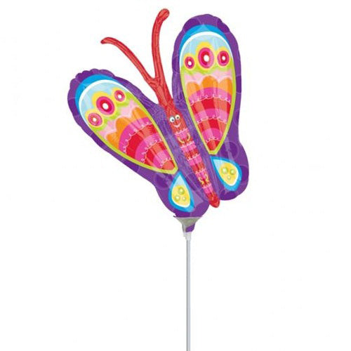 Graphic Butterfly Mini Shape Balloon Balloons & Streamers - Party Centre