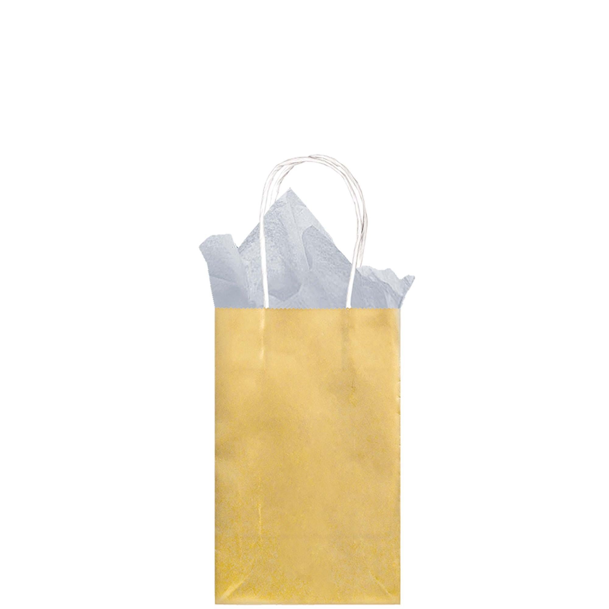 Gold Foil Solid Kraft Bag - Small Party Favors - Party Centre