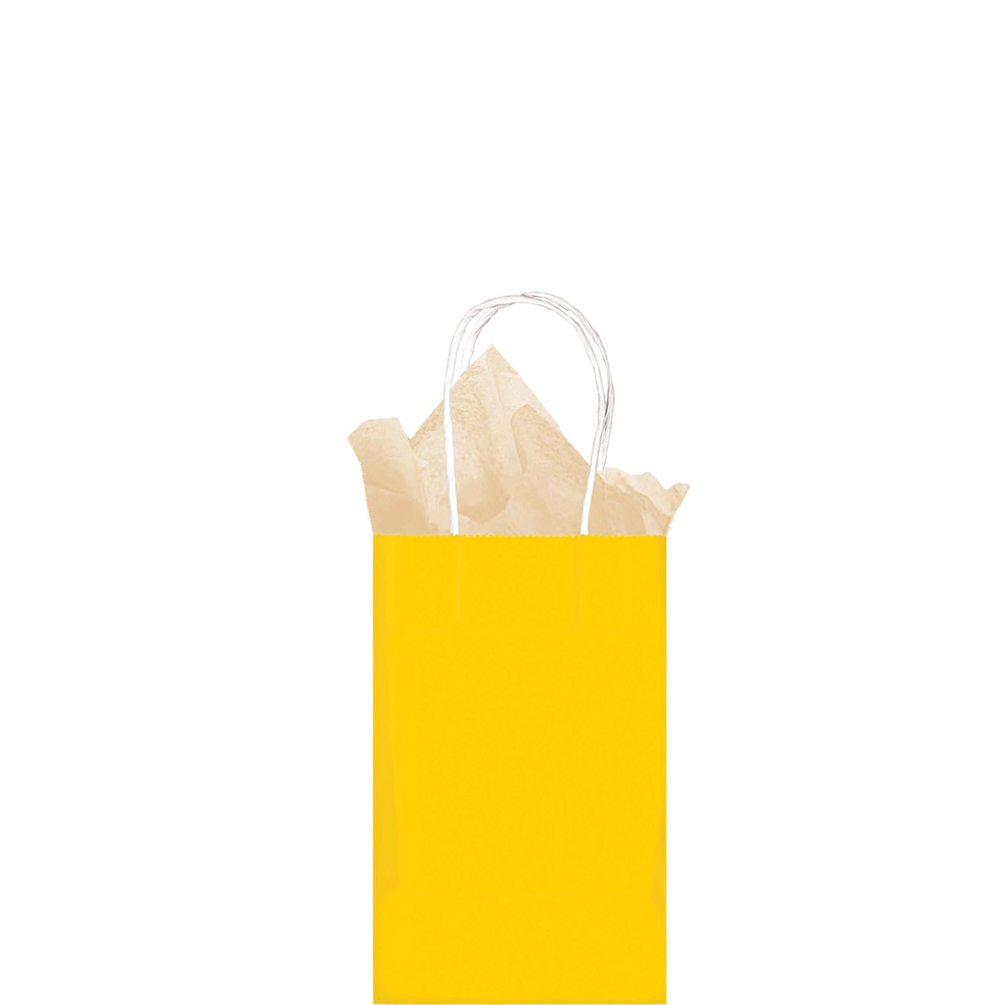 Yellow Sunshine Small Cub Kraft Bag Party Favors - Party Centre