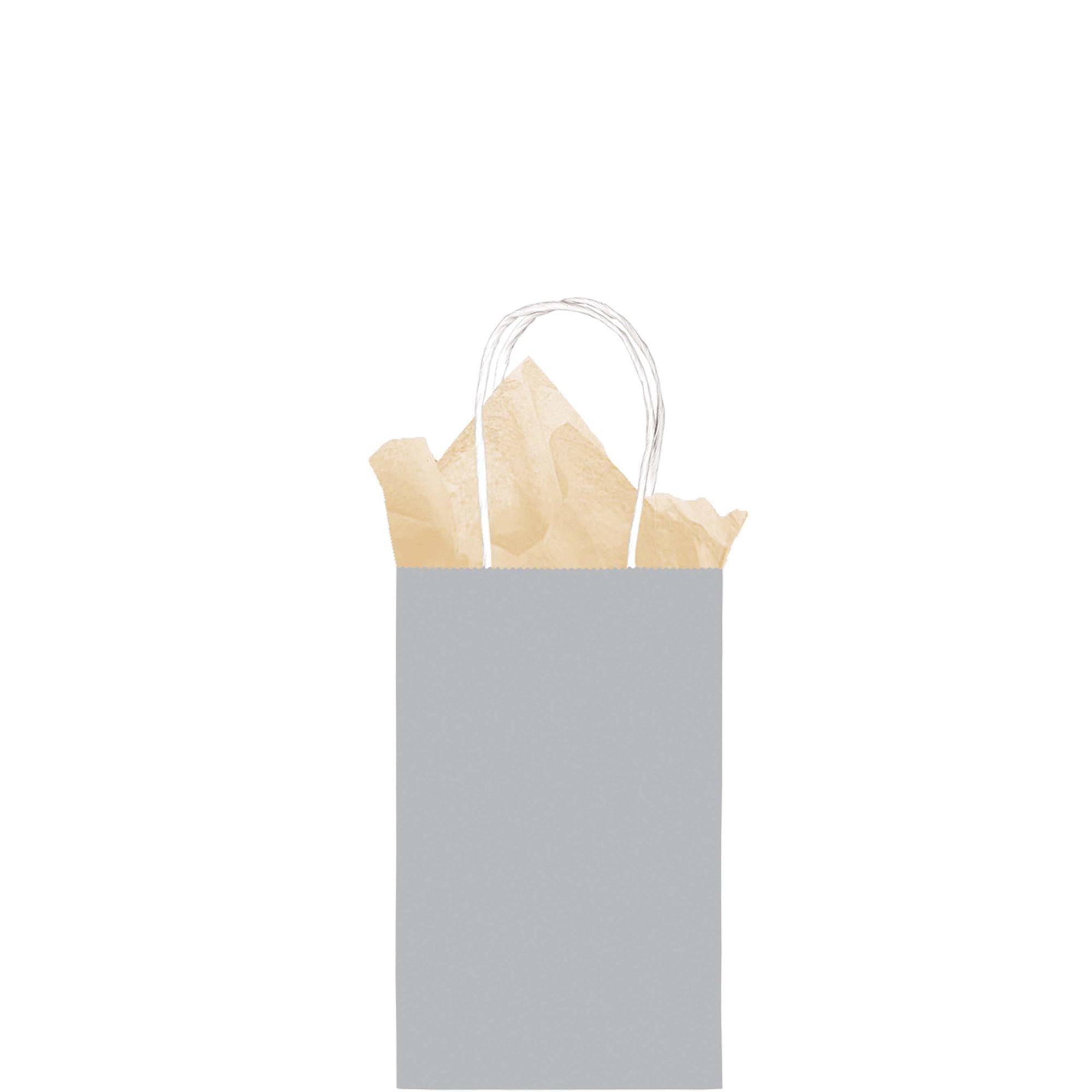 Silver Small Cub Kraft Bag Party Favors - Party Centre