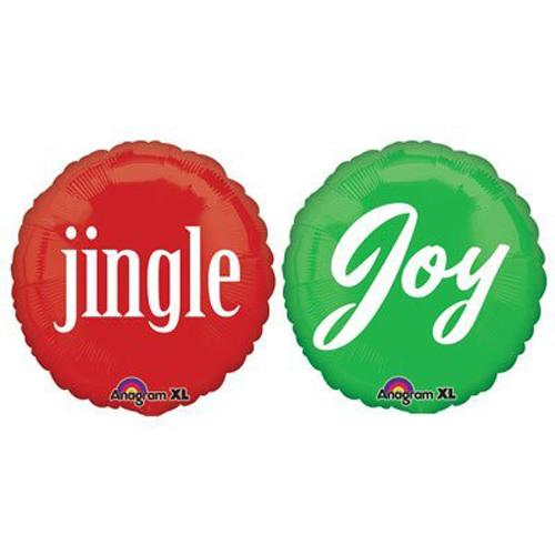 Jingle Joy Foil Balloon 18in Balloons & Streamers - Party Centre