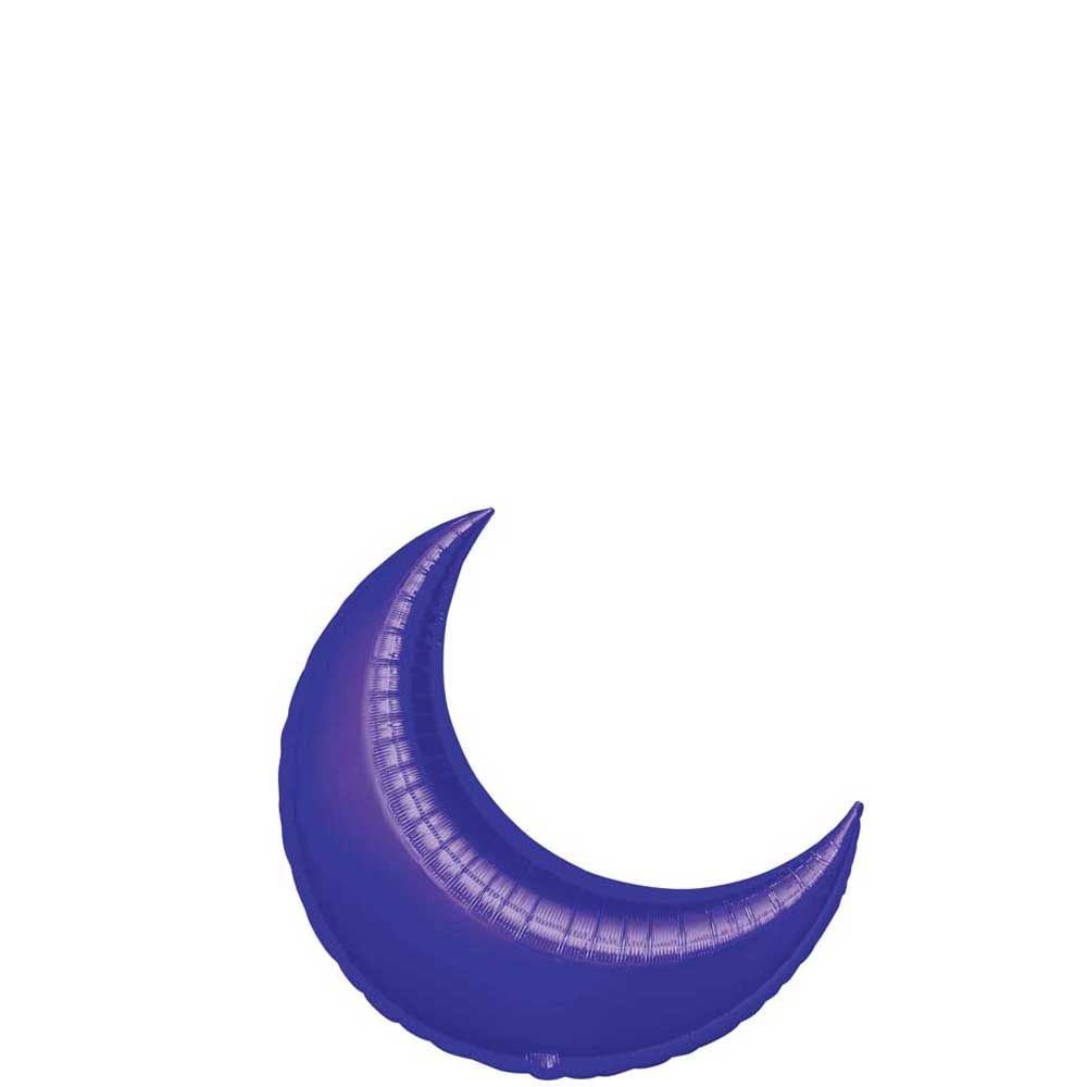 Purple Crescent Mini Shape Balloon17in Balloons & Streamers - Party Centre
