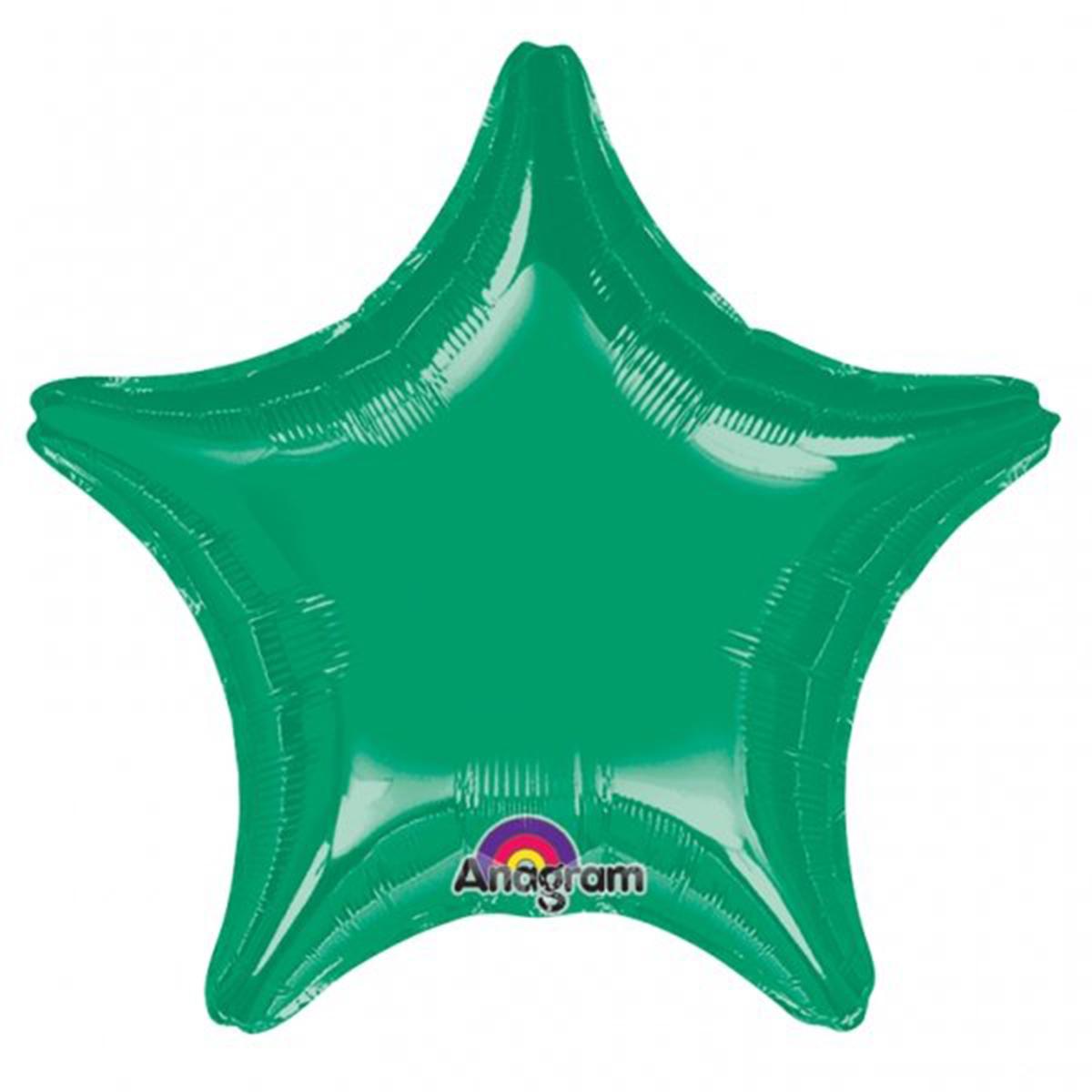 Metallic Green Star Mini Shape Balloon 4in Balloons & Streamers - Party Centre