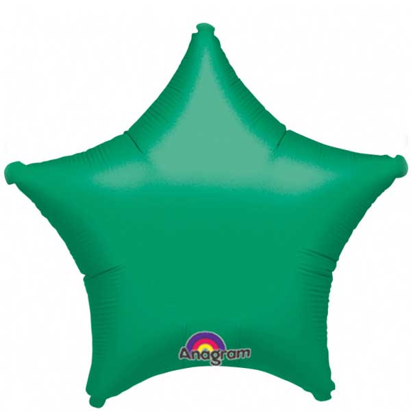 Metallic Green Star Foil Balloon 32in Balloons & Streamers - Party Centre
