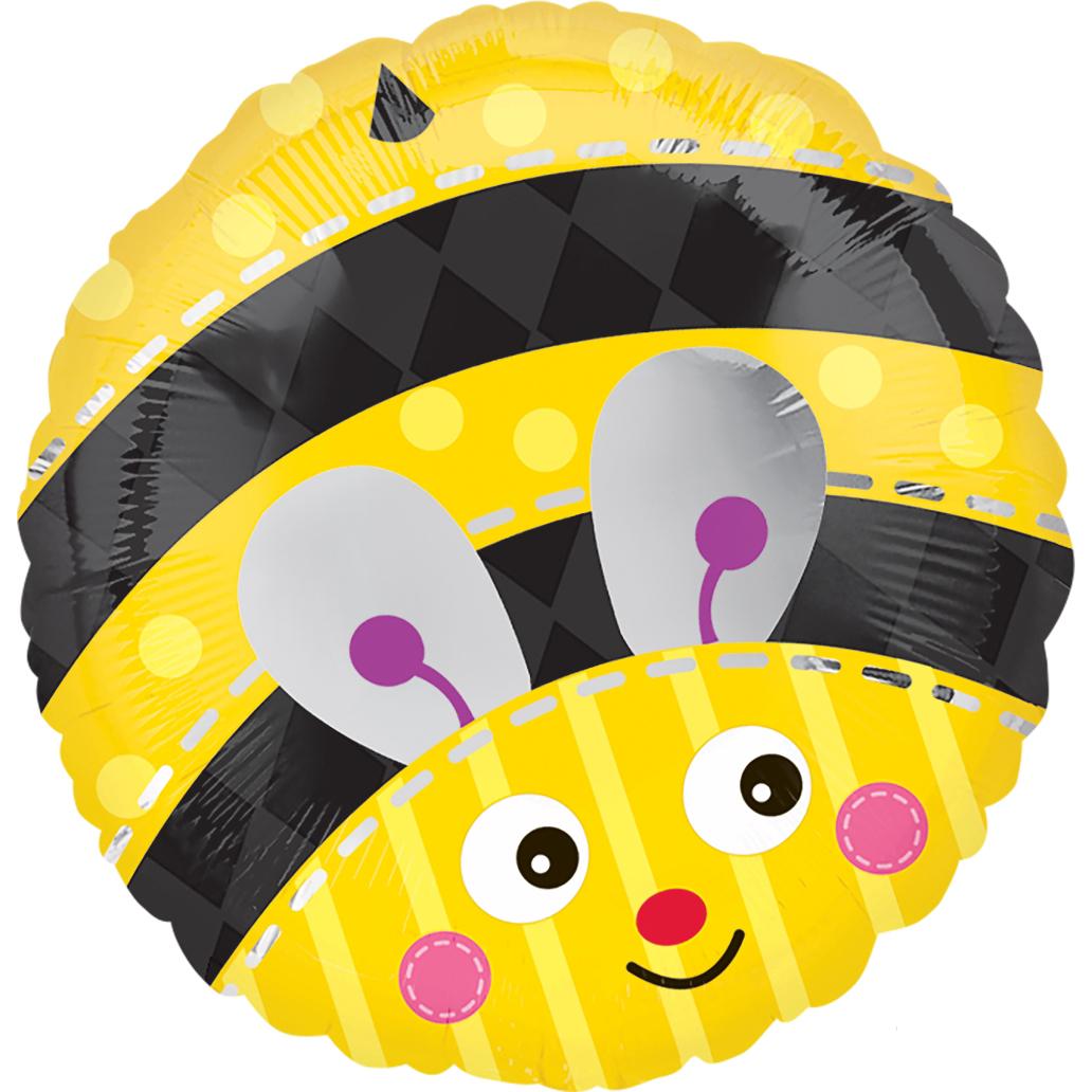 Cute Bumble Bee Foil Balloon 18in Balloons & Streamers - Party Centre