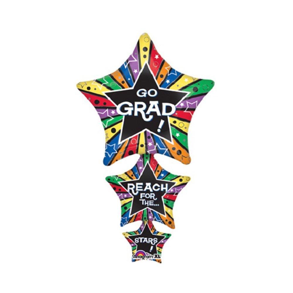 Grad Star Stacker Foil Balloon 42in Balloons & Streamers - Party Centre