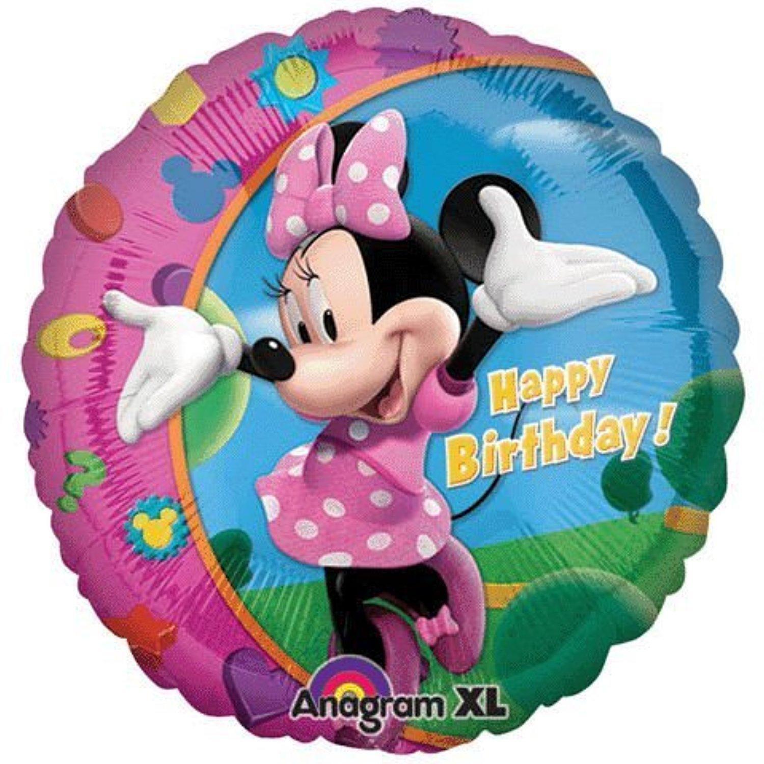Minnie Happy Birthday 18in Balloons & Streamers - Party Centre