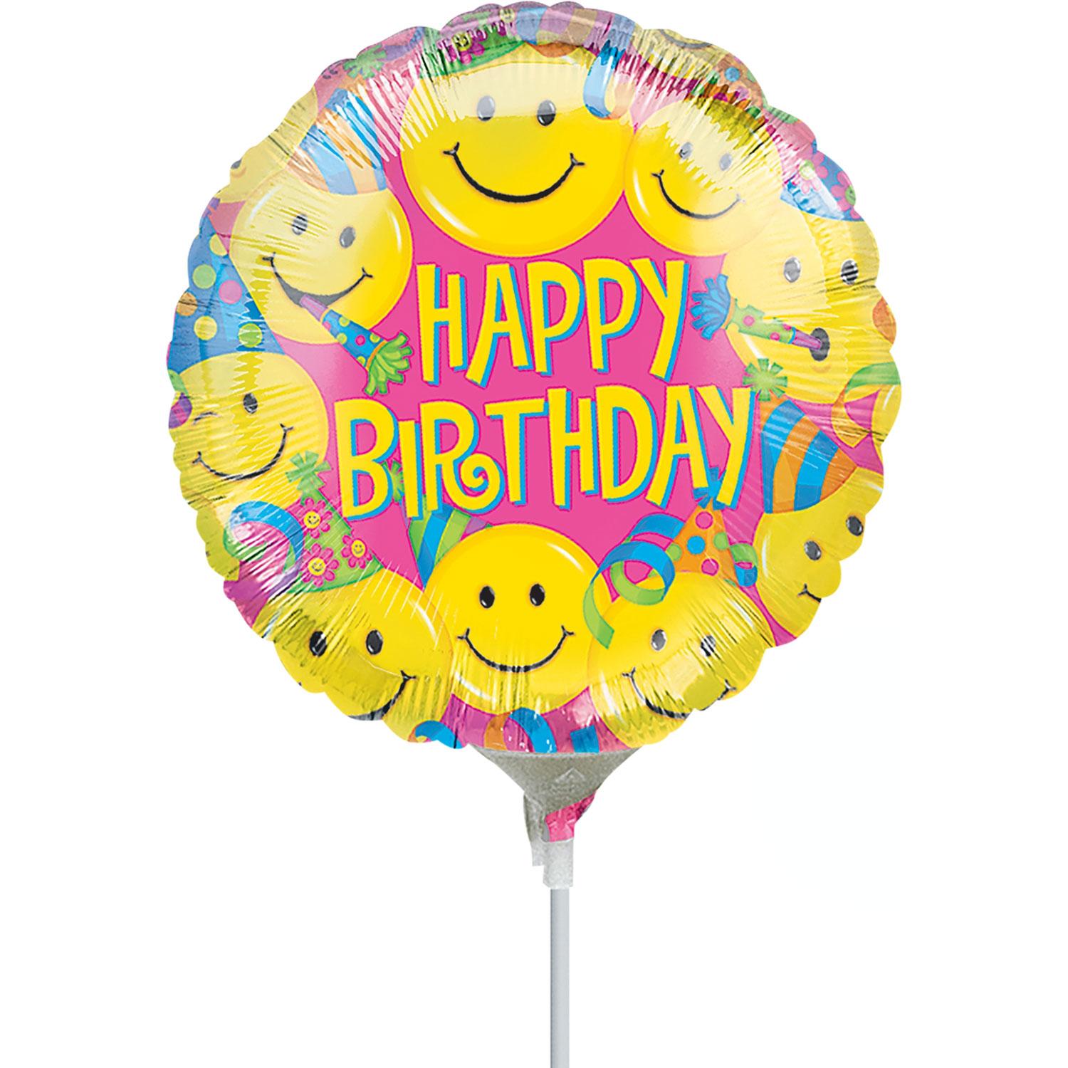 Smiles Foil Balloon 9in Balloons & Streamers - Party Centre