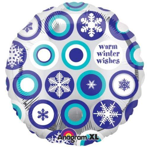 Winter Wishes Snowflakes Foil Balloon 18in Balloons & Streamers - Party Centre