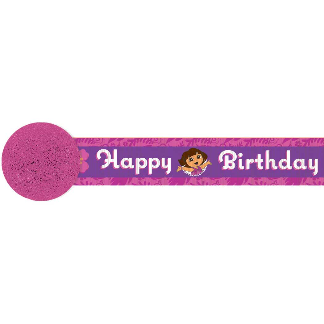Dora's Flower Adventure Crepe Streamer Decorations - Party Centre