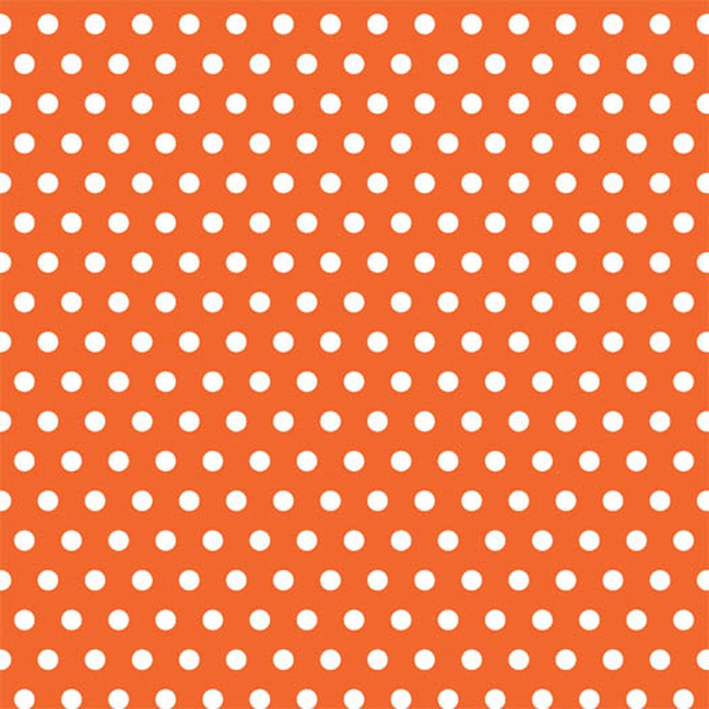 Polka Dot Orange Gift Wrap 16ft x 30in Party Favors - Party Centre