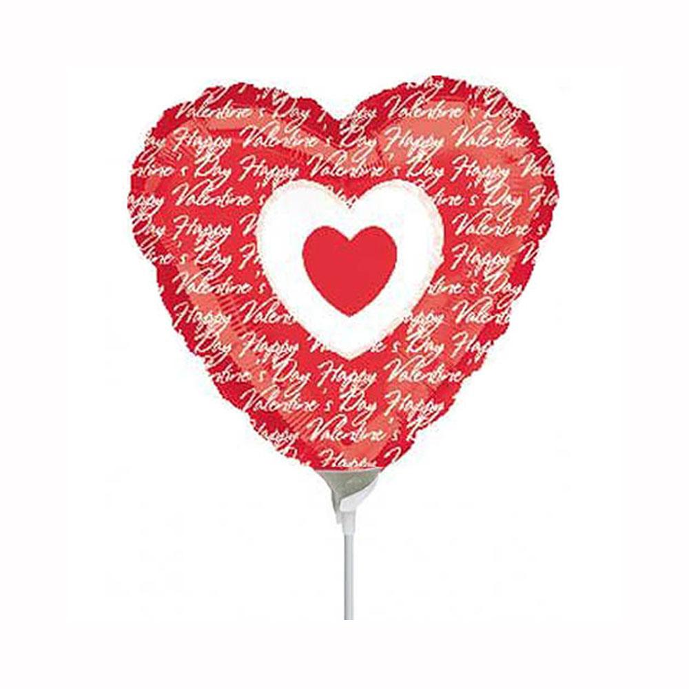 Valentine Wishes Mini Shape Balloon 9in Balloons & Streamers - Party Centre