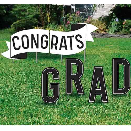 Congrats Graduation Yard Signs Corrugated Plastic