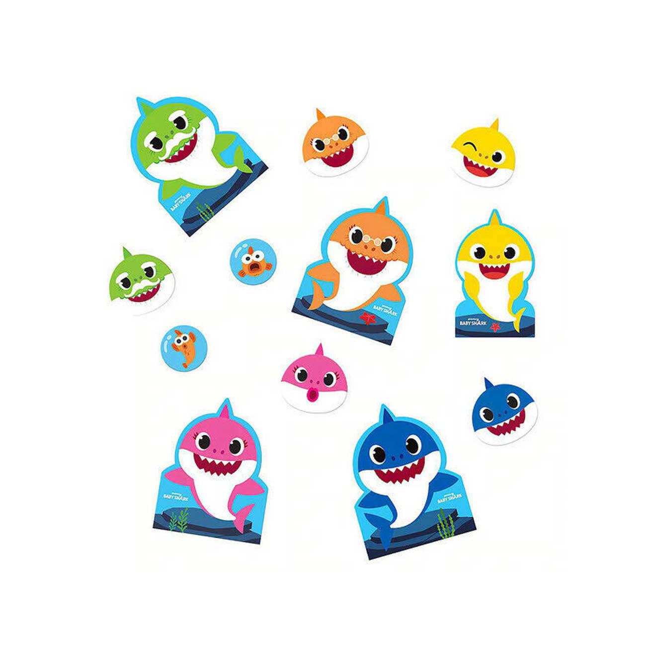 Baby Shark Cutouts Value Pack Decorations - Party Centre