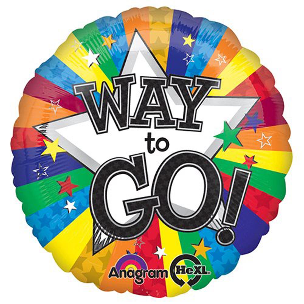Way To Go! Foil Balloon 18in Balloons & Streamers - Party Centre