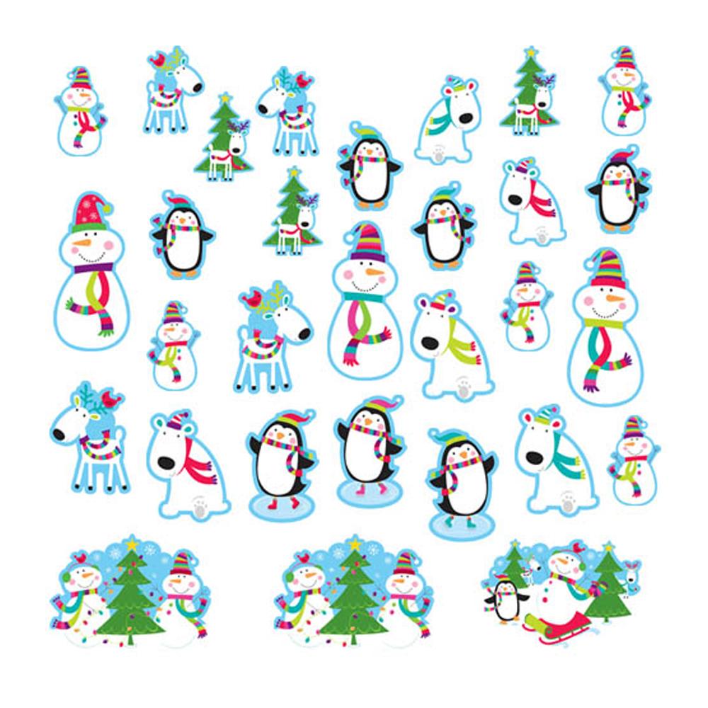 Joyful Snowman Cutouts 30pcs Decorations - Party Centre