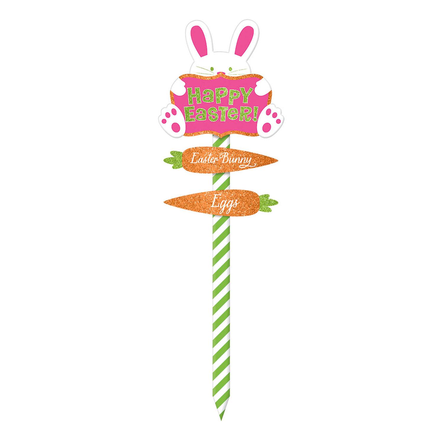 Easter Glitter Large Lawn Sign Decorations - Party Centre
