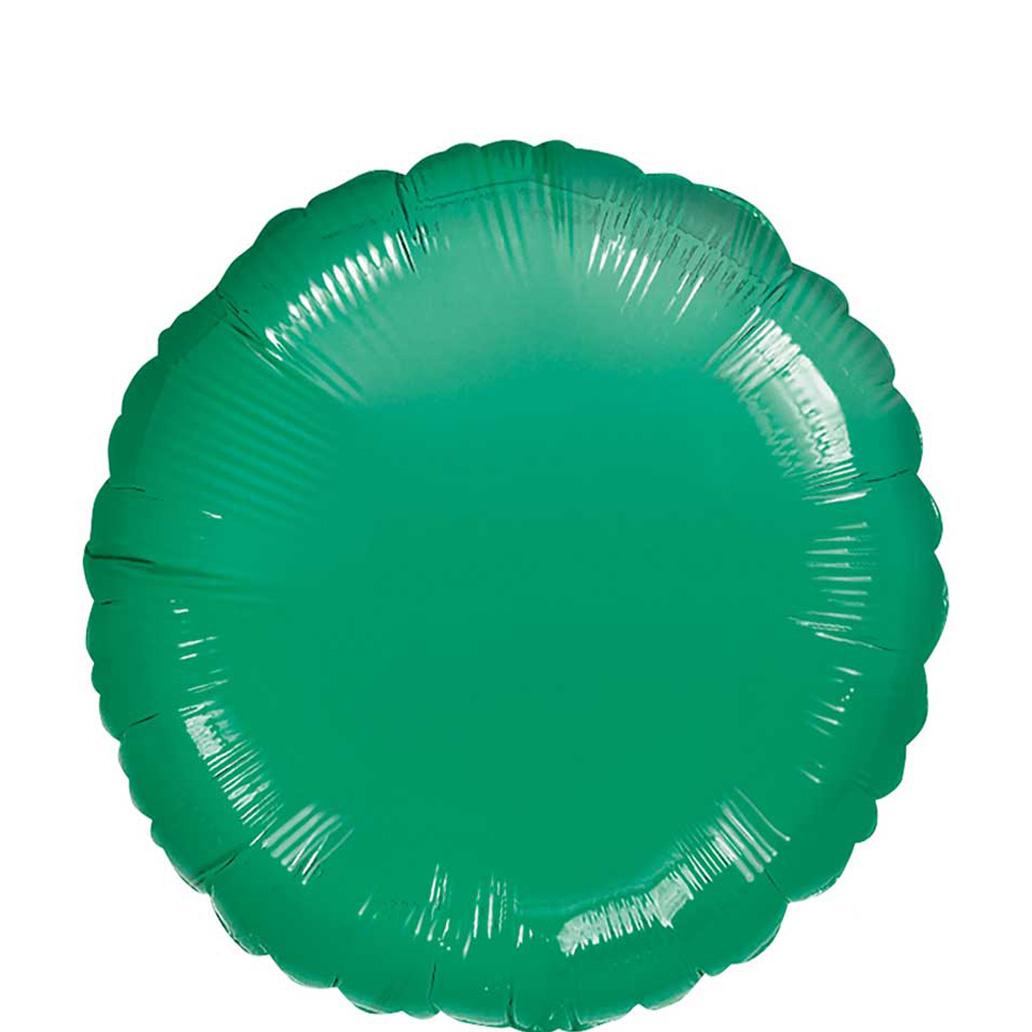 Metallic Green Round Foil Balloon 18in Balloons & Streamers - Party Centre