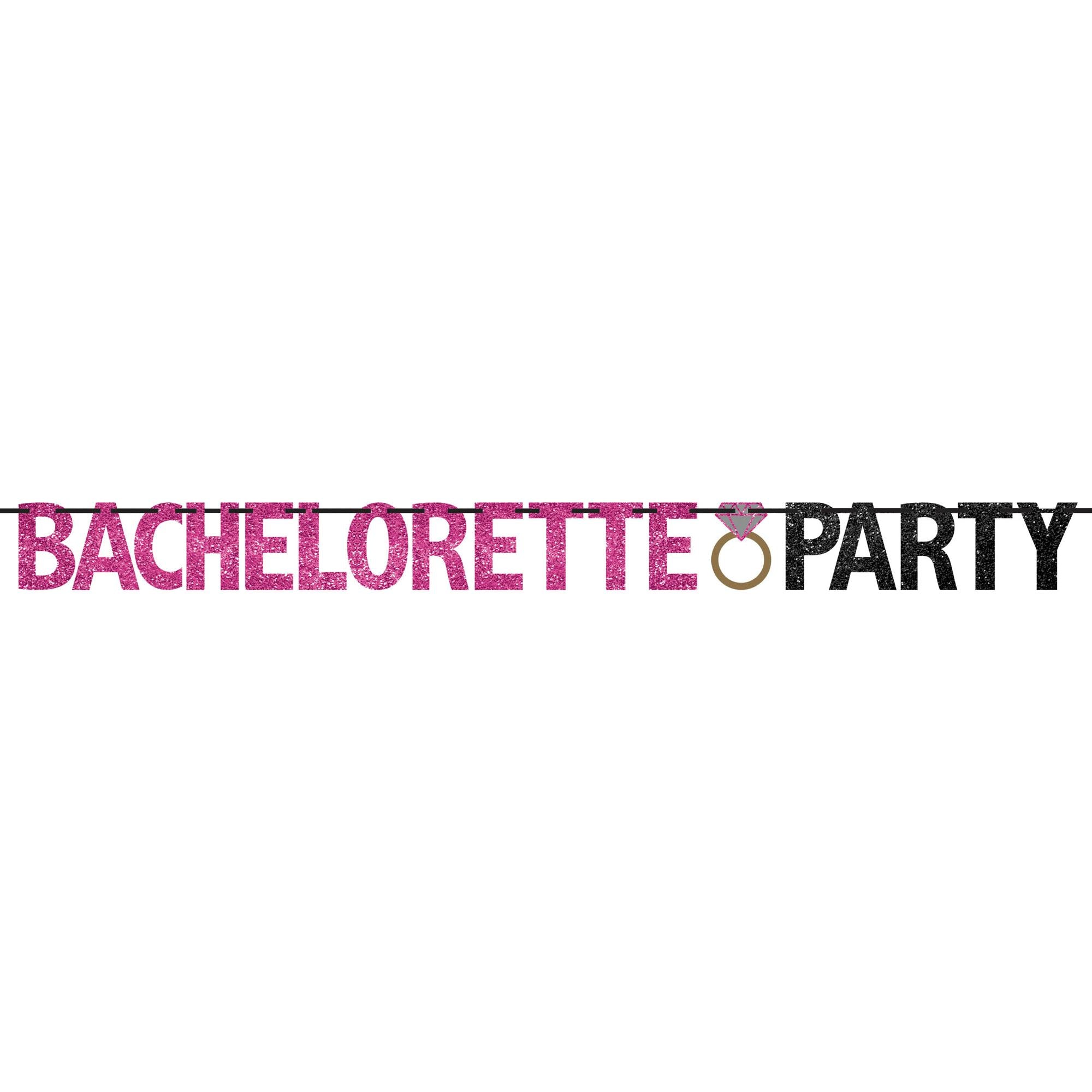 Bachelorette Glitter Party Banner Decorations - Party Centre