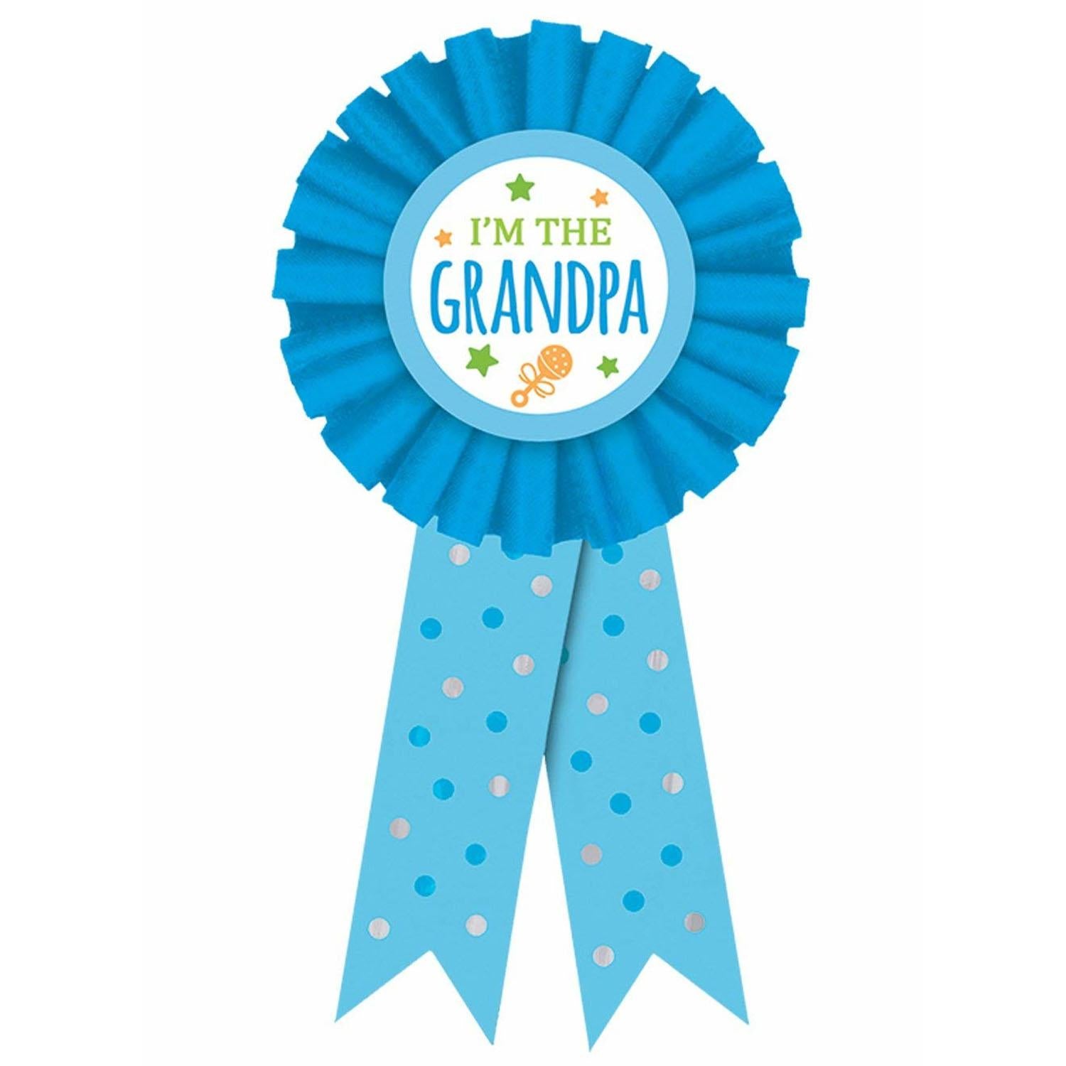 New Grandpa Award Ribbon Party Accessories - Party Centre