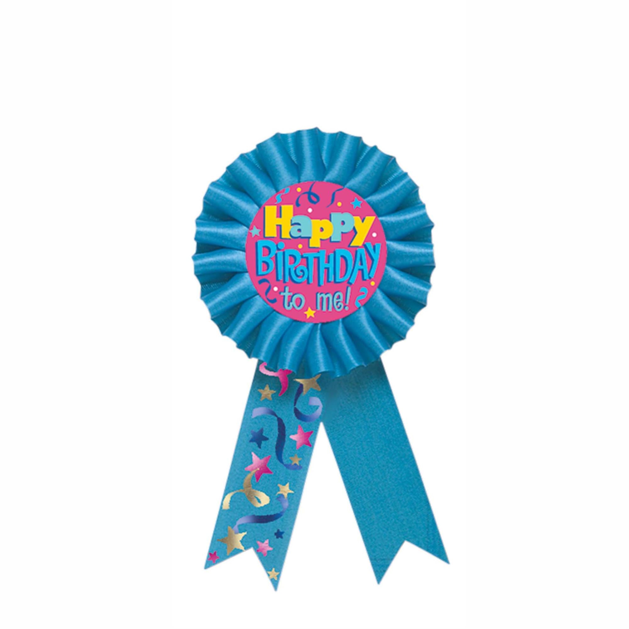 Happy Birthday To Me Award Ribbon 5 1/2in Party Accessories - Party Centre