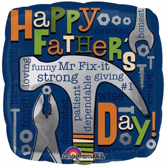 Mr. Fix-It Father's Day Foil Balloon 18in Balloons & Streamers - Party Centre
