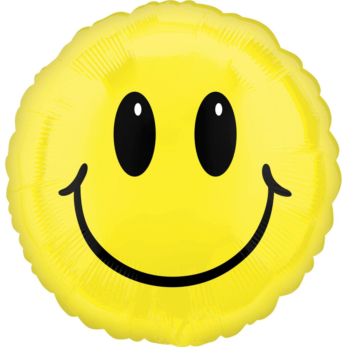 Smile Foil Balloon 18in Balloons & Streamers - Party Centre