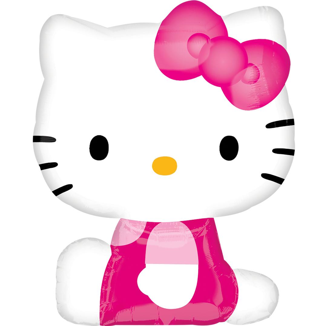 Hello Kitty Shape Foil Balloon 22 x 27in Balloons & Streamers - Party Centre