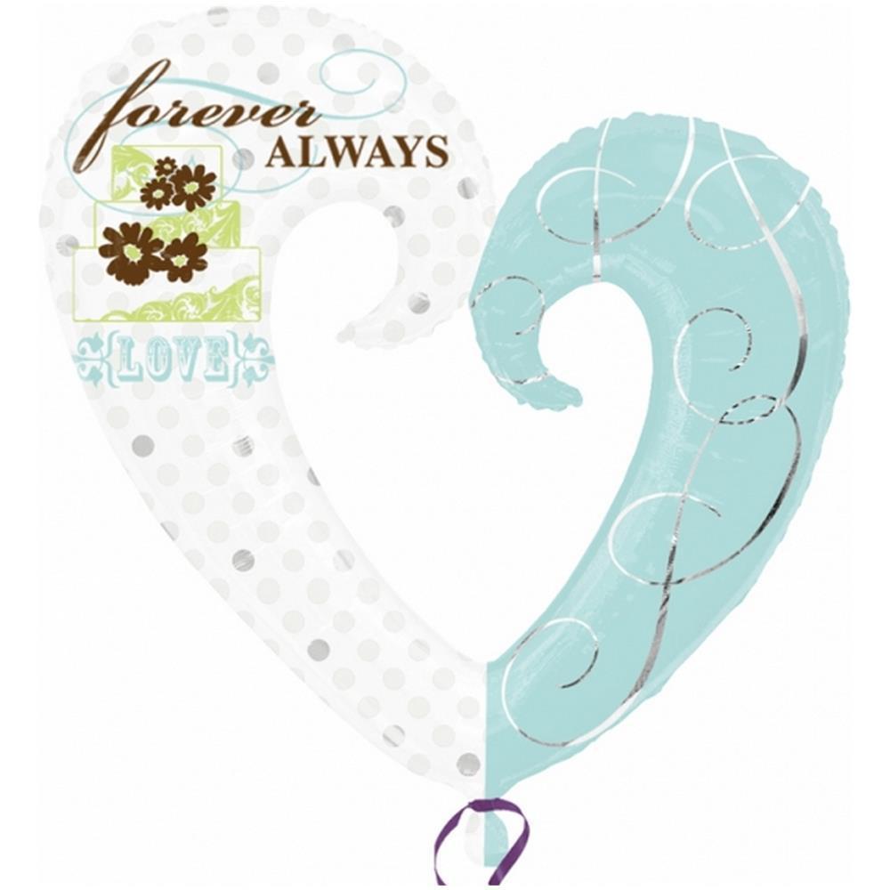 Forever Always Foil Balloon 30 x 32in Balloons & Streamers - Party Centre