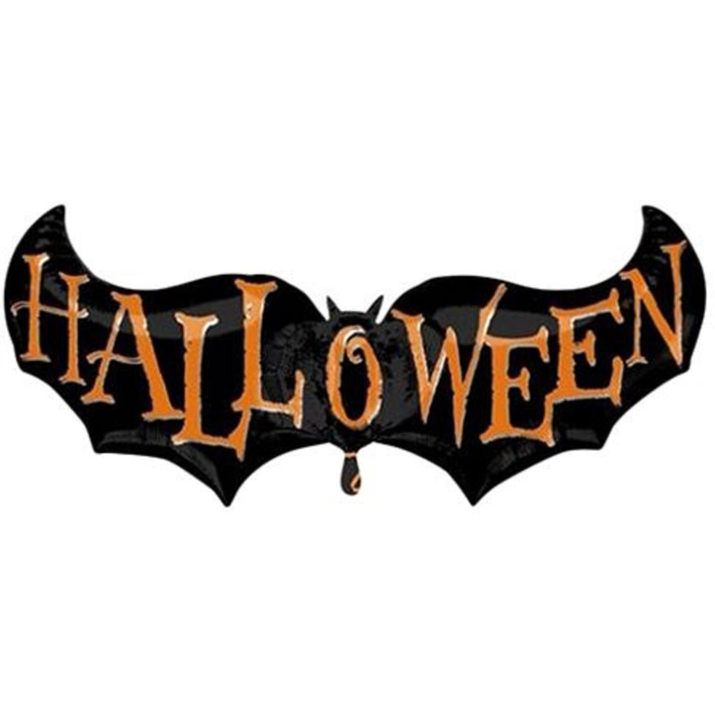 Halloween Bat Supershape Balloon 41 x 18in Balloons & Streamers - Party Centre