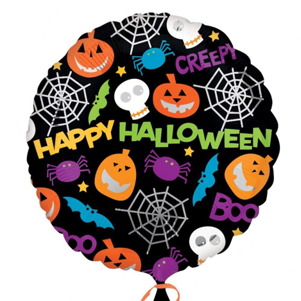 Playful Halloween Icons Foil Balloon 18in Balloons & Streamers - Party Centre