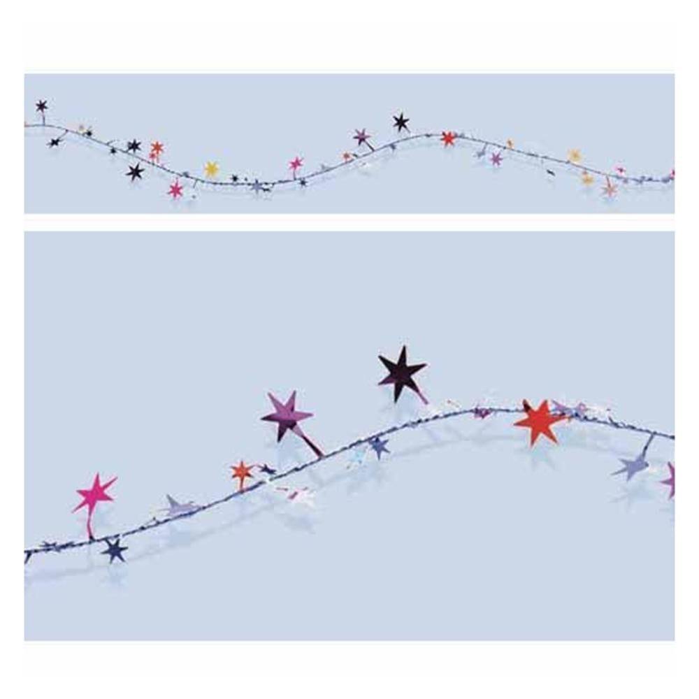 C-Spray Star Wire Garland 12in Decorations - Party Centre