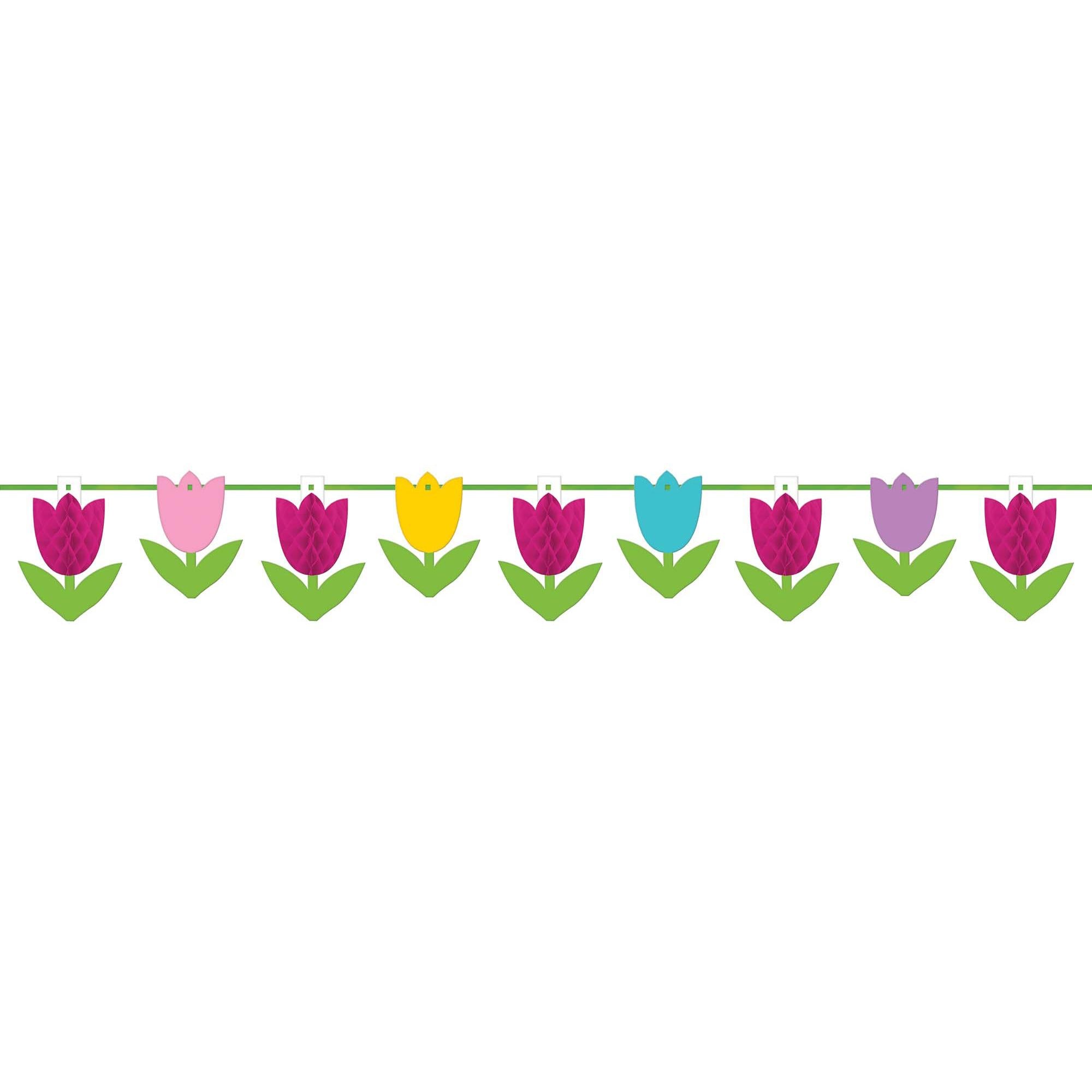 Tulip Honeycomb Garland Decorations - Party Centre