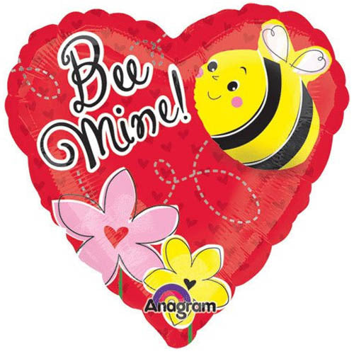 Bee Mine Multi Foil Balloon Balloons & Streamers - Party Centre