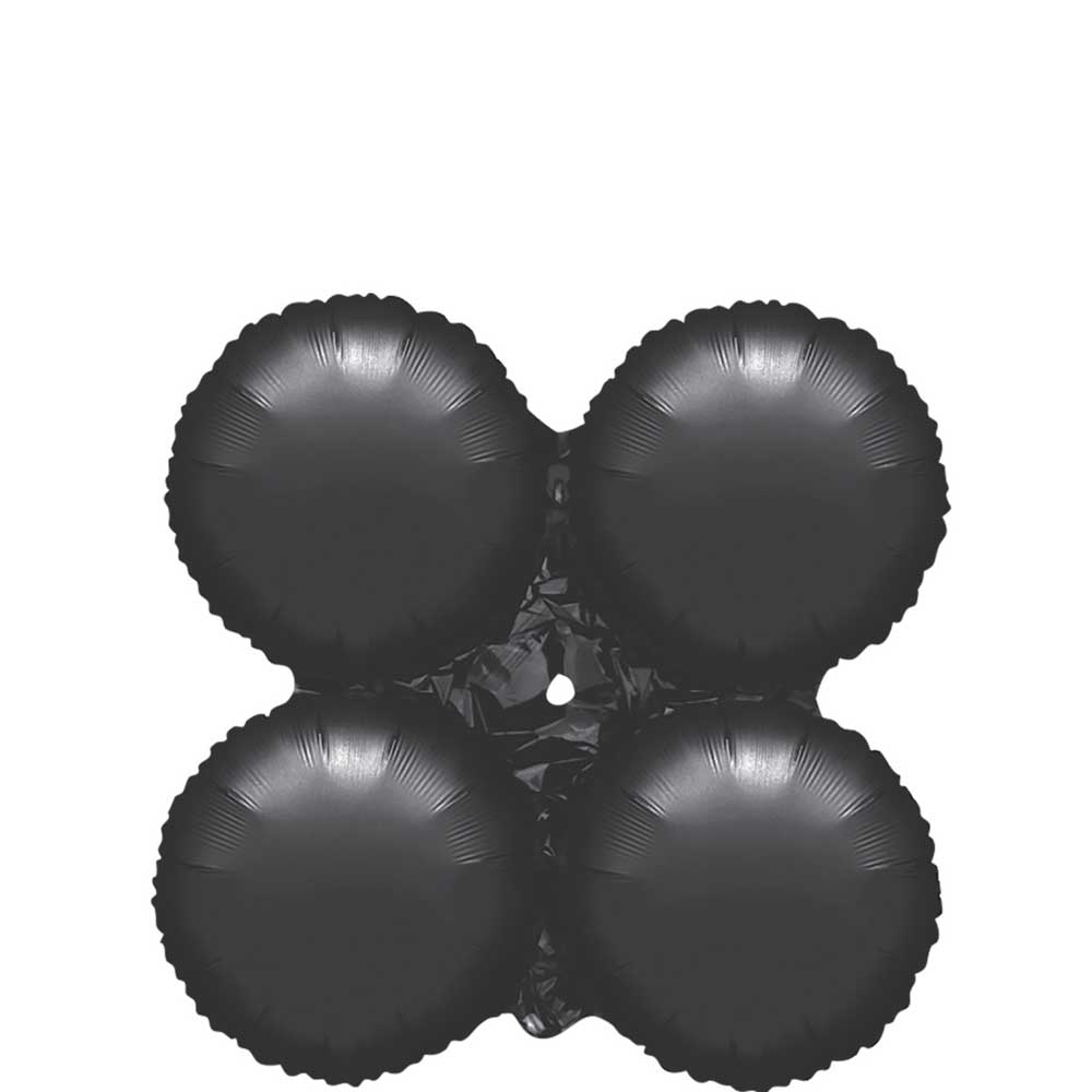 Metallic Black Small MagicArch Balloon 16in Balloons & Streamers - Party Centre
