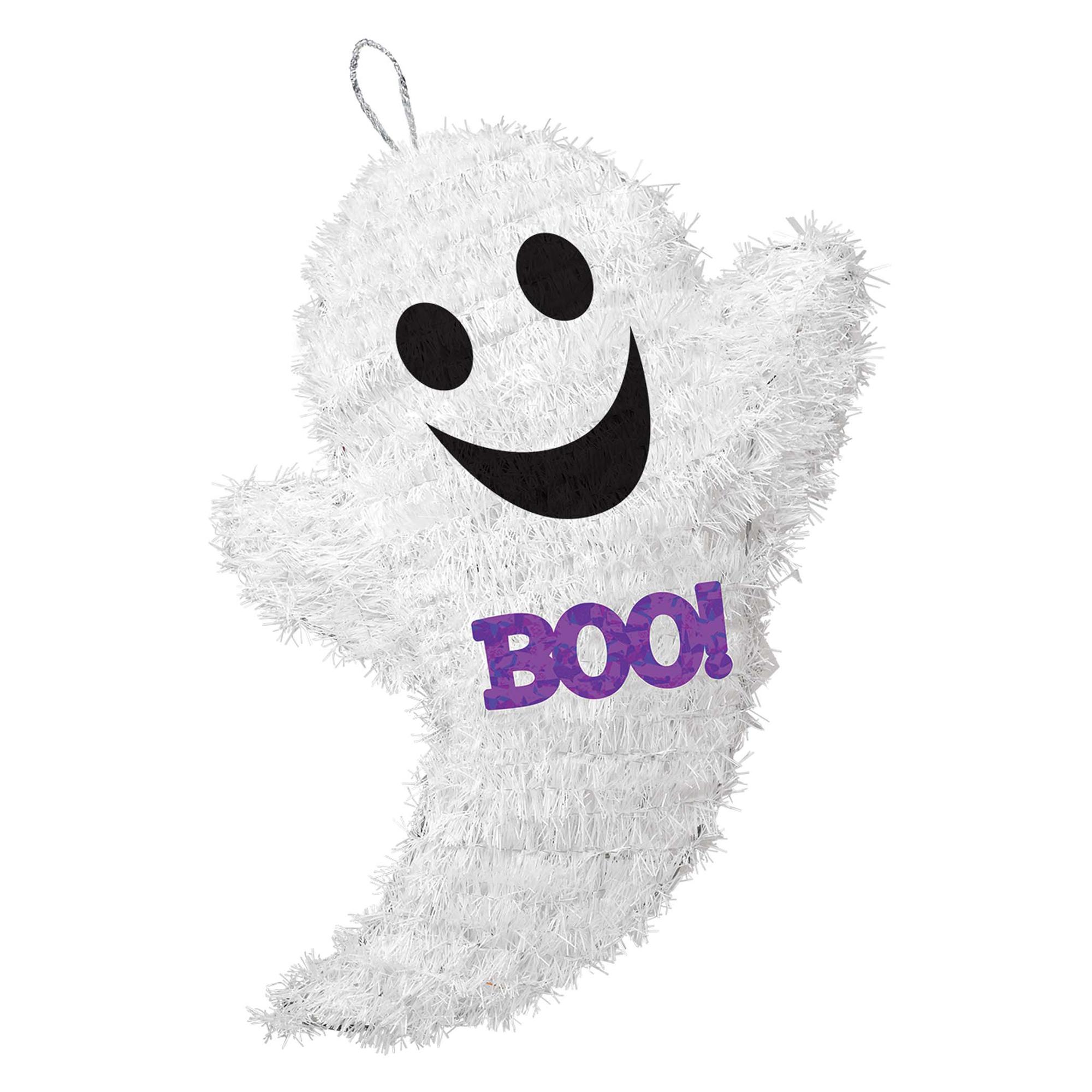 Halloween Ghost Tinsel Wall Decoration Decorations - Party Centre