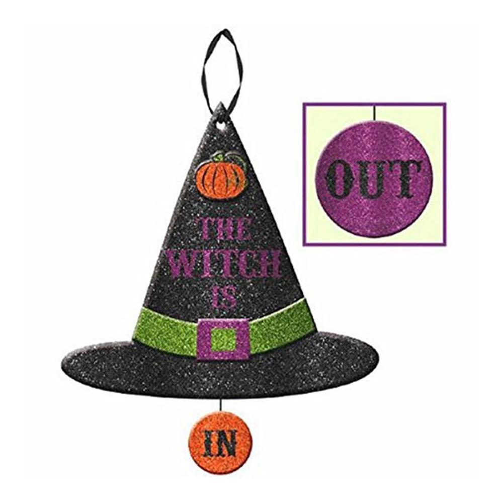 The Witch Is In Sign 13.50in Decorations - Party Centre